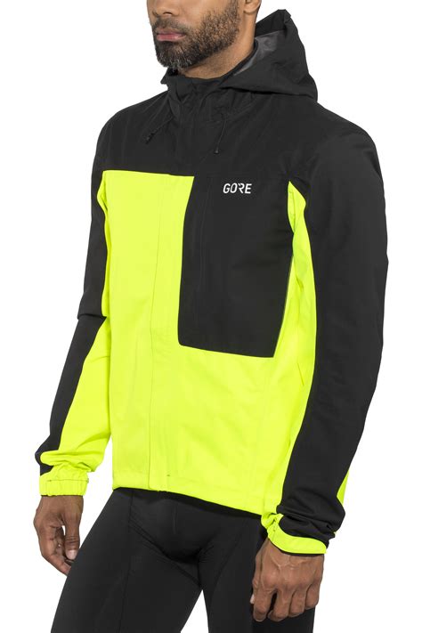 Gore Wear C3 Gore Tex Paclite Jacket Men Yellowblack At Uk