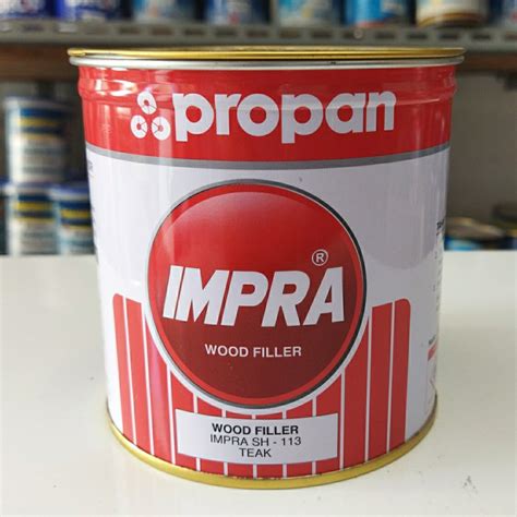 jual impra woodfiller teak dempul kayu impra propan 1 kg shopee indonesia