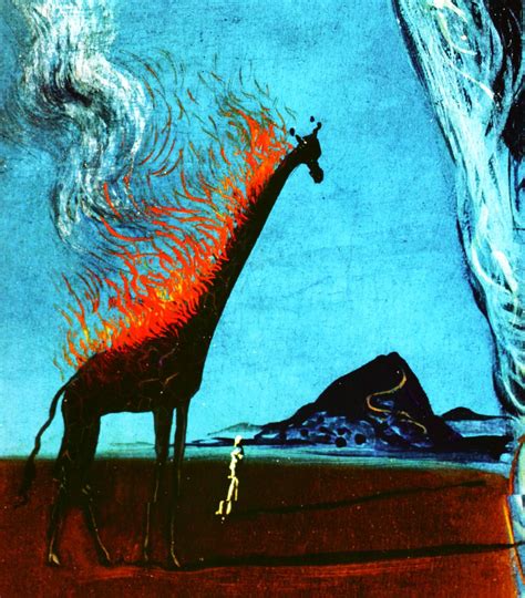 Enespiral “ Salvador Dalí The Burning Giraffe Detail 1937