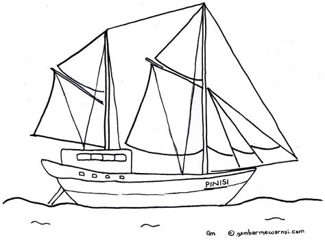 Di tengah jantung, ada sketsa kapal monokrom dengan angka 402. Gambar Mewarnai Kapal | Warna