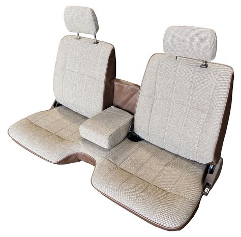 1993 Toyota Pickup Seat Upholstery Front Bench W Split Back Black