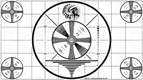 Indian Head Television Test Pattern Wallpaper 1600x900