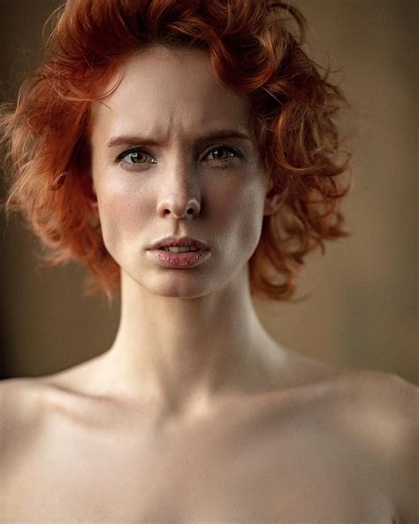 Achtergronden Aleksey Trifonov Vrouw Model Redhead Blote