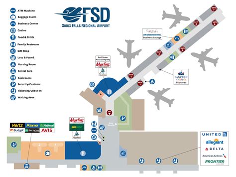 Terminal Map Sioux Falls Regional Airport