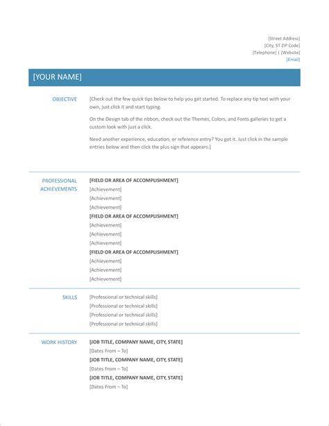 55 Free Modern Resume / CV Templates - Minimalist, Simple & Clean Design