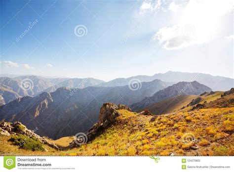 Chimgan Mountains Stock Photo Image Of Outdoor Rock 124270802