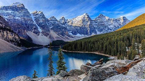 Blue Lake Peak Peaks Ten Peaks Valley Of The Ten Peaks North