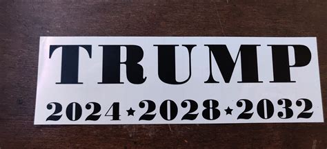 Trump Bumper Sticker Window Sticker Etsy