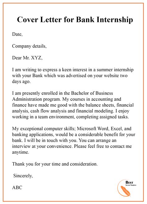 Cover Letter Template For Bank Teller Format Sample And Example