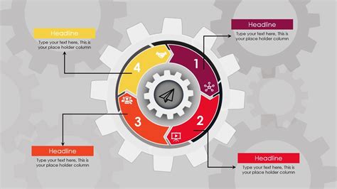 Animated Gear Shape Infographic Slide In Powerpointgraphic Designfree