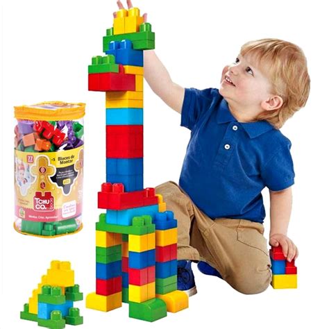Brinquedo Blocos De Montar Grandes Infantil Criança Diversão