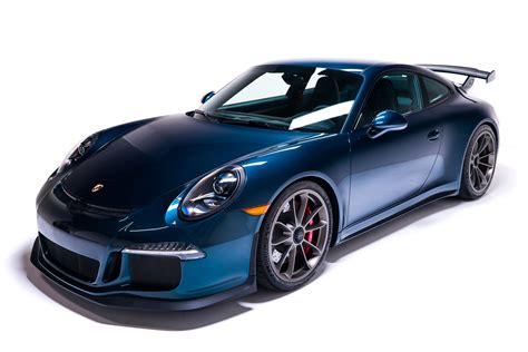 Dealer Inventory 2015 Porsche 911 Gt3 Only 5298 Miles Rare Dark Blue
