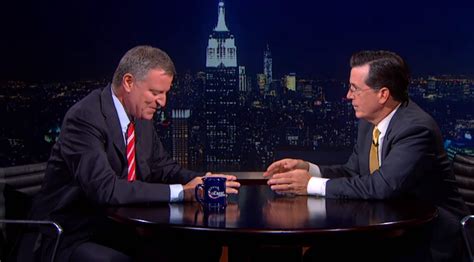 stephen colbert accuses mayor de blasio of ferrying the city back to the 80s squeegee men and