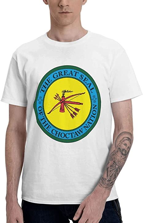 Great Seal Of The Choctaw Nation Mens Basic Short Sleeve Tee Shirt