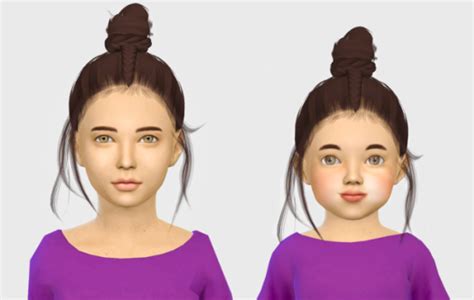 Fabienne Toddler Hair Sims Hair Sims 4 Cc Kids Clothing