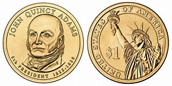 2008 D Presidential Dollars John Quincy Adams Golden Dollar: Value and ...