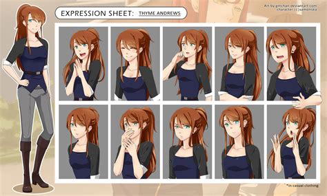 Commission Expression Sheet Thyme Set2 By Gmchan On Deviantart