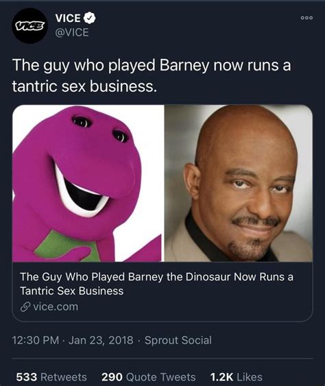 Vice Vice The Guy Who Played Barney Now Runs A Tantric Sex Business