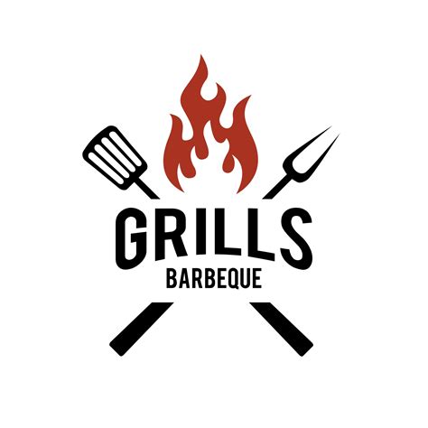 Simple Modern Premium Barbecue Logo Design Food Or Grill Template