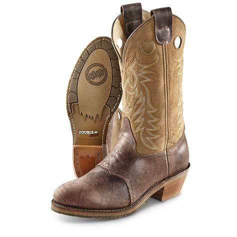 How do you care for suede cowboy boots? Double-H Buckaroo Cowboy Boots, Dark Brown - 644690 ...
