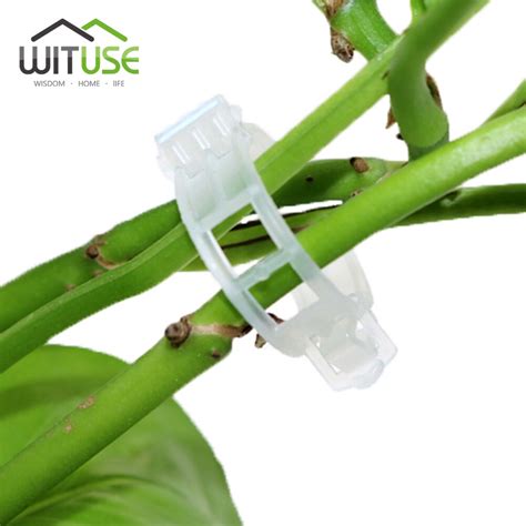 100 800pcs Reusable 25mm Plastic Plant Support Clips Clamps For Plants