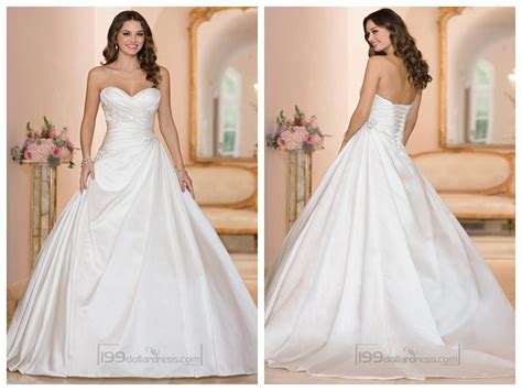 Sweetheart Ruched Bodice Princess Ball Gown Wedding Dresses 2453178