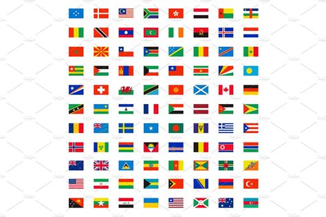 Country Flags World Wide Pre Designed Vector Graphics Creative Market