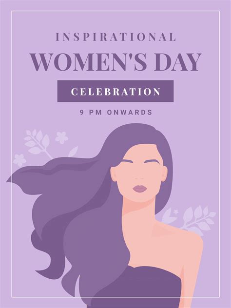 Empowered Women Face Of Celebration Womens Day Poster