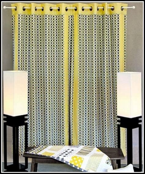 Yellow And Gray Curtain Panels Curtains Home Design Ideas