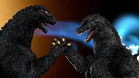 Godzilla Final Wars Vs Heisei Godzilla Epic Battle Part 1 Sfm
