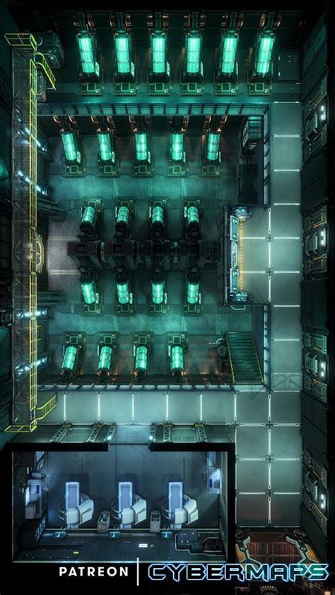 Cybermaps Cyberpunk Scifi Futuristic Animated Station Map
