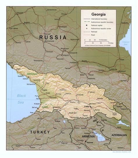 Maps Of Georgia Detailed Map Of Georgia In English Tourist Map Of