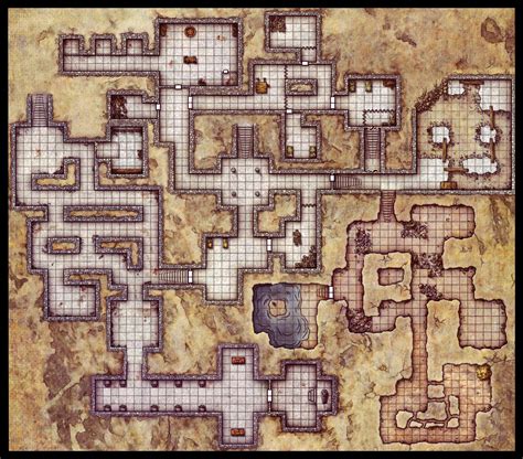 Abandoned Keep 1 Fantasy Map Dungeon Maps Map