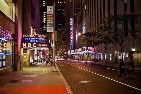 Street View Of Nbc Studios And Radio City New York