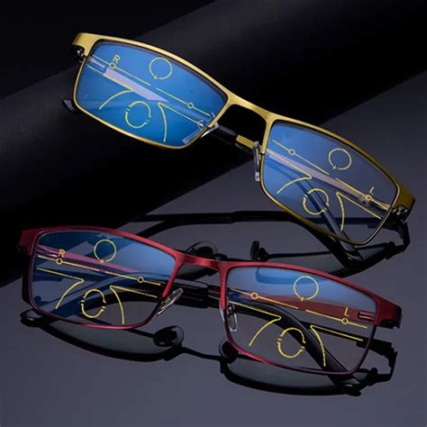 Full Frame Multi Focus Glasses Progressive Resin Lens Distance Dual Progressive Bifocal Women