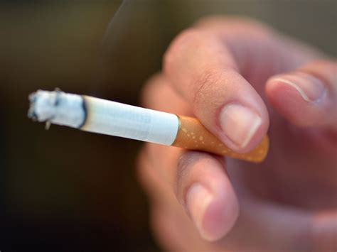 smoking ban should be extended to outdoor areas but nicotine s no worse than coffee report