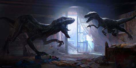 Jurassic World Fallen Kingdom Indoraptor Fights Blue Timothy Rodriguez Jurassic World
