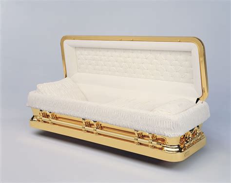 Black And Gold Casket 18 Gauge Full Couch Casket Sales Inc