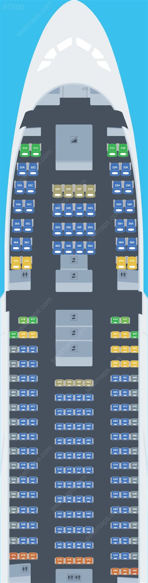 Seat Map Ratings Of Singapore Airlines Airbus A380