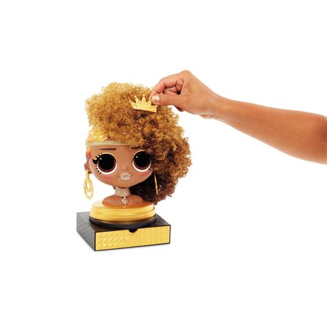 buy l o l surprise o m g styling head royal bee with stick on hair for endless styles online