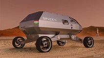 SpaceX Mars exploration rover concept by Alexander Svanidze | human Mars