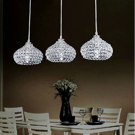 Mamei Free Shipping Modern Dinner Room Crystal Pendant Lamp 3 Light
