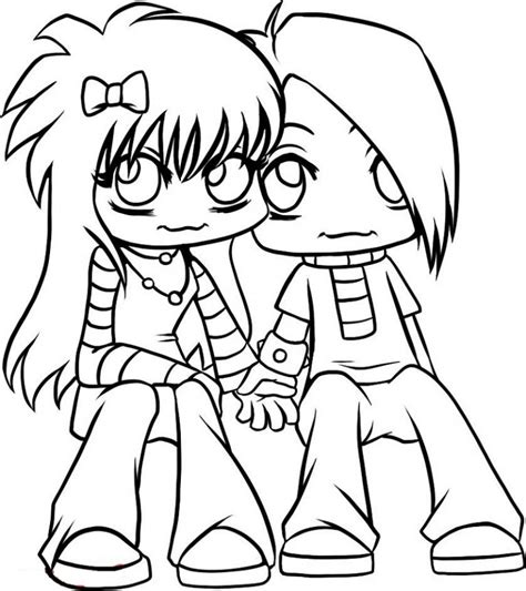 Emo Coloring Pages For The Students Educative Printable