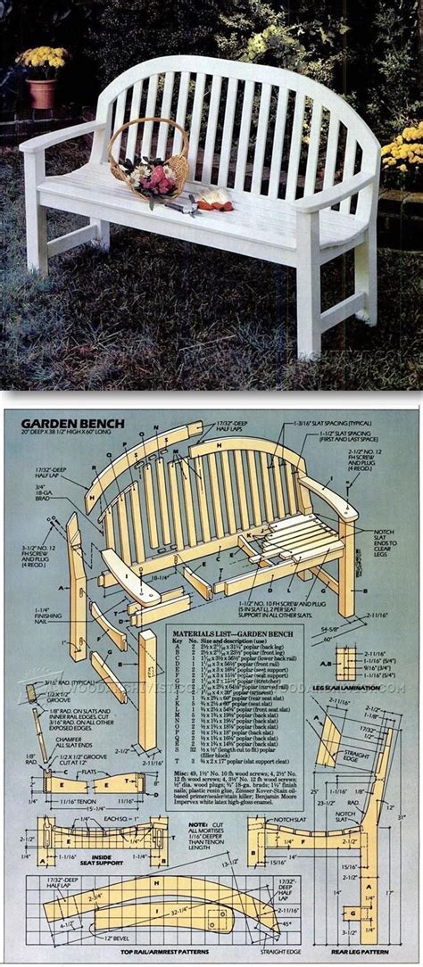 Garden Bench Plans Outdoor Furniture Plans And Projects