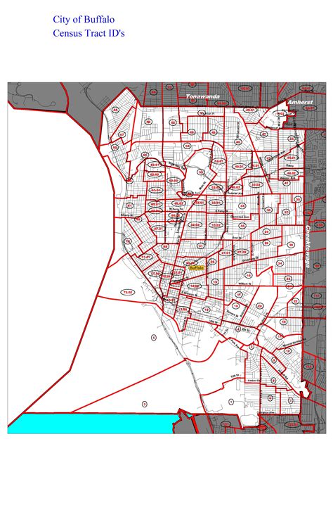 Map Of City Of Buffalo Indicating Census Tracts Erie County Legislature