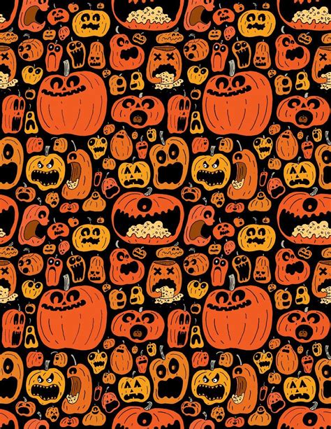 Cute Halloween Pattern Wallpapers Top Free Cute Halloween Pattern