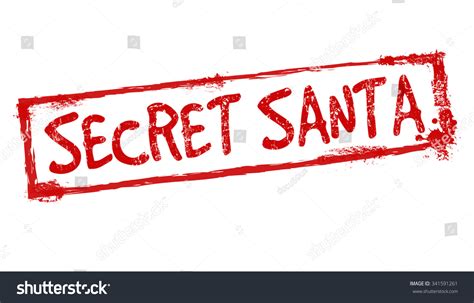 secret santa grunge rubber stamp on stock vector 341591261 shutterstock