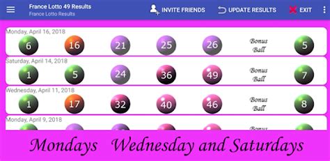 The latest france loto results every monday, wednesday and saturday. Apps Like France Lotto 49 Results For Android - MoreAppsLike