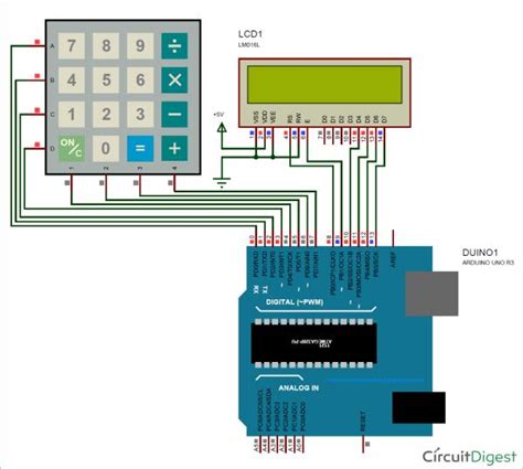 Arduino Calculator Using 4x4 Keypad