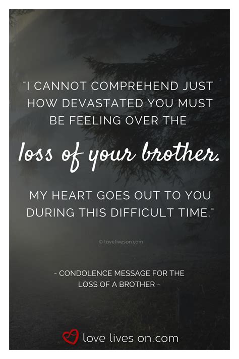 Sudden Death Sympathy Quotes For Loss Of Brother